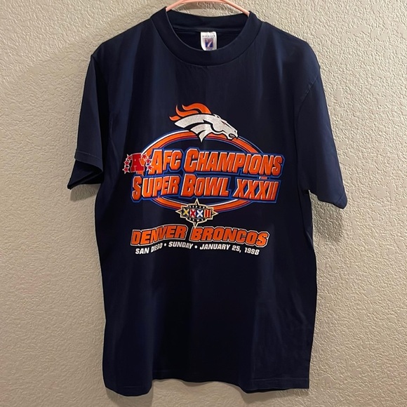 Men’s 1998 Denver Broncos AFC Champions T-Shirt Size Large - Picture 1 of 5